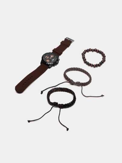 Мужской подарочный набор, часы + браслеты