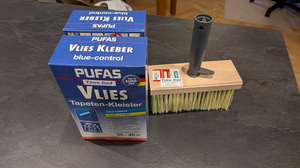 Сгъваема маса за тапети 300х60х78 и пособия за лепене на тапети