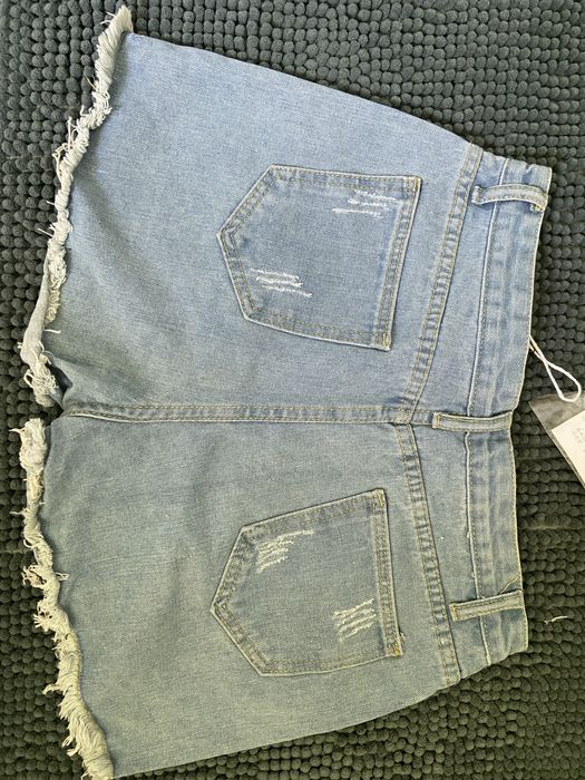 Дънкови панталонки НОВИ М/Л рамер