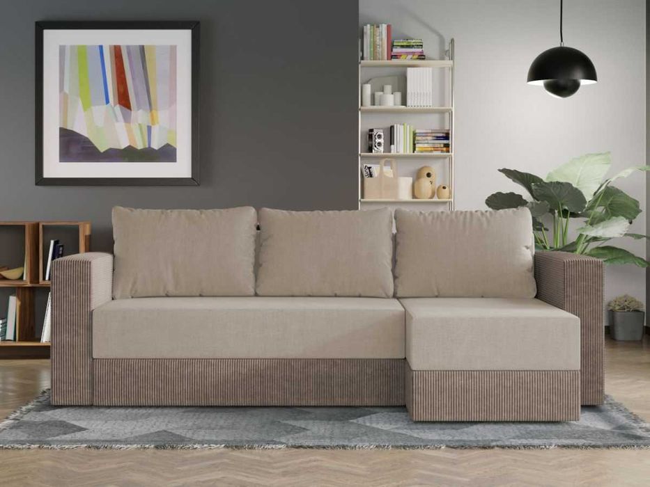 Coltar Extensibil Alfa Catifea Bej / Reiat Cappuccino