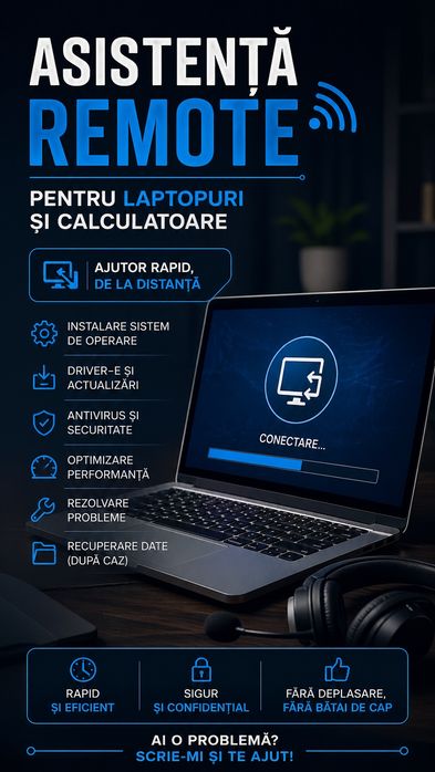 Asistenta software si diagnostic de la distanta