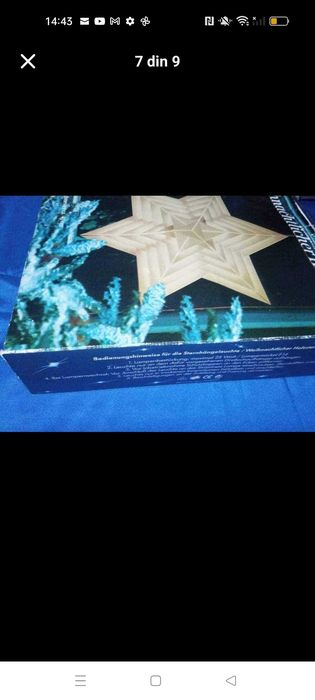 Stea decorativă cu bec