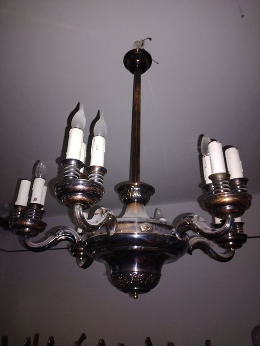 Candelabru interbelic, foarte mare, 18 becuri