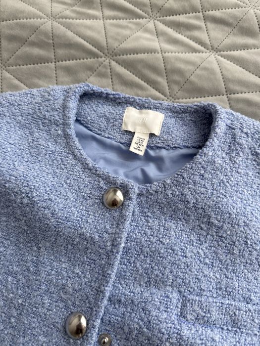 Яке от буке в син цвят HM