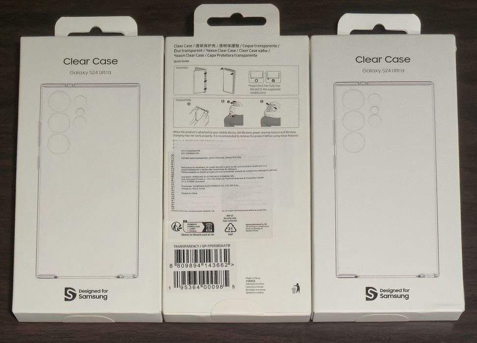 Husa originala Samsung Clear Case Galaxy S24 Ultra S928