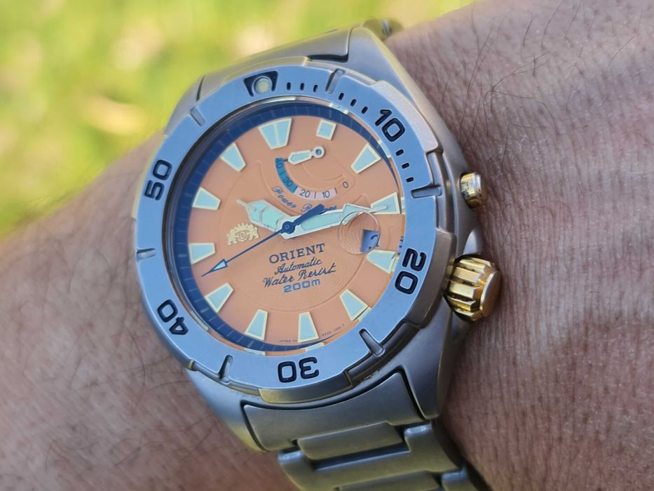 Orient M-force Diver 200m. Automatic Titanium