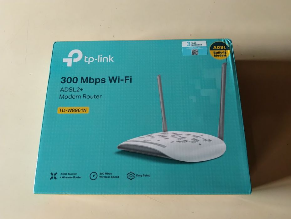 Модем tp-link ADSL 300 Mbps Wi-Fi
