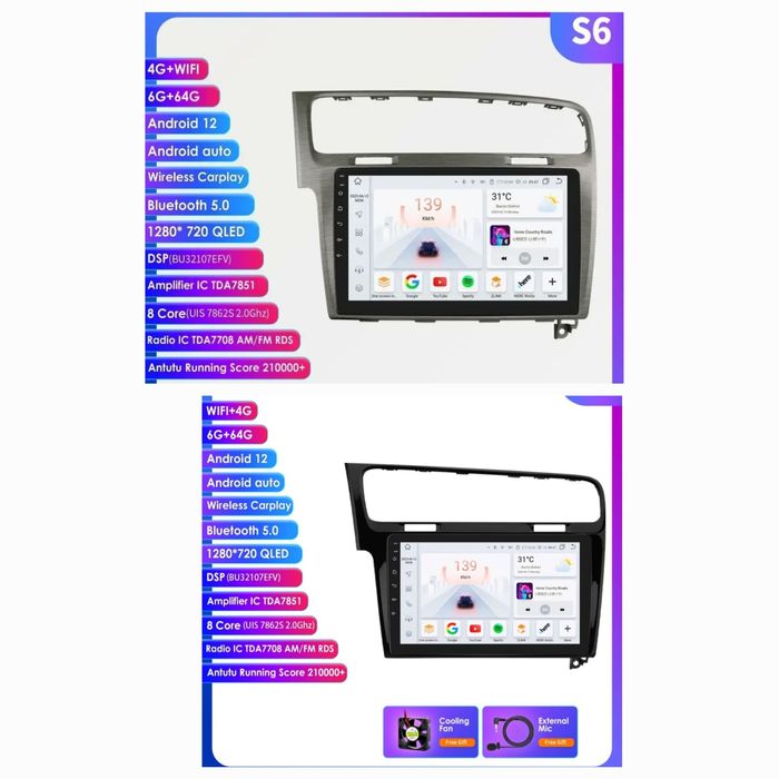 Navigatie Android Golf 7 , 2012-2018