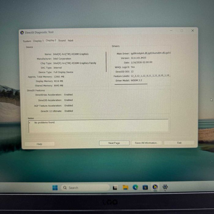 Laptop Gaming Lenovo LOQ  i5 12450H Intel Arc A530M  Zeus Amanet Vitan