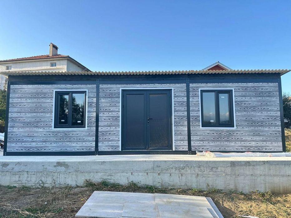 Офис контейнер Павилион бунгало На изплащане Фургон за живеене