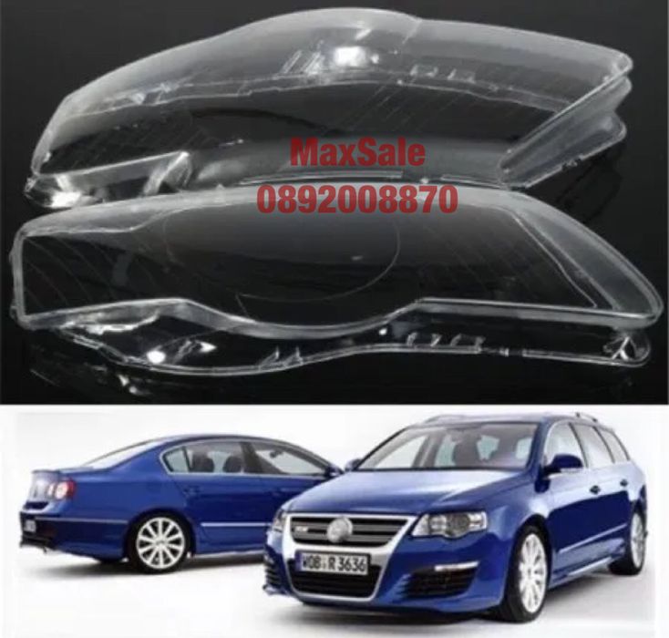 Стъкло капак фар VW Passat b6 6 Пасат б6