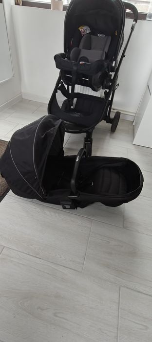 Căruț GRACO + scoica atașabilă + ISOFIX. GRACO