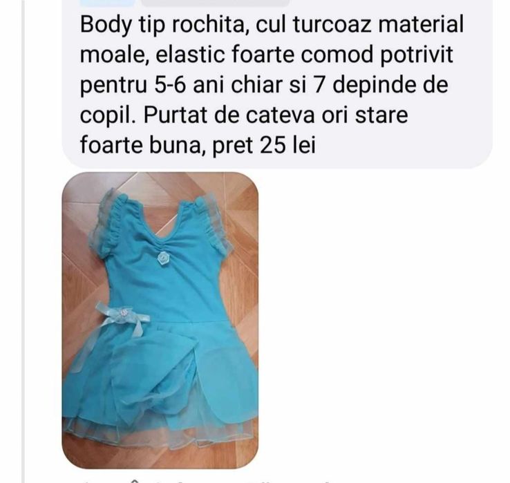 Rochie body balet/gimnastica