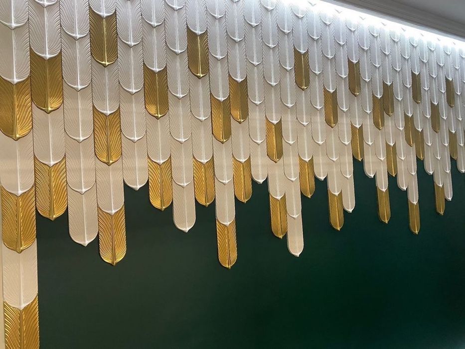 3д панели из гипса СКАЛА, TECHNO 3d panel tyaga lepka decor