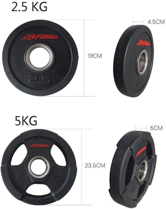 Блин резиновый для штанги Lifefitness Диск для штанги