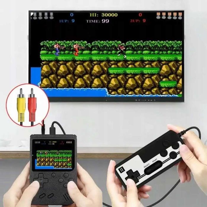 Consola portabila 400 jocuri LCD conectare TV controller 2 jucatori