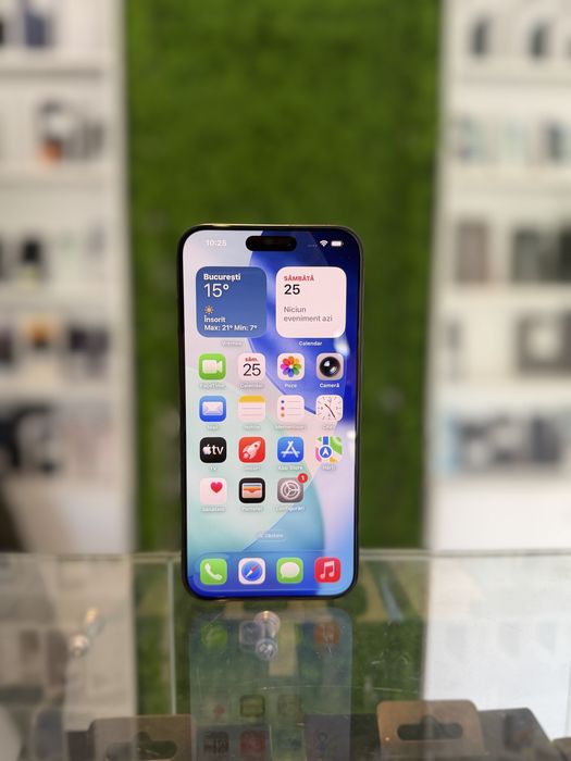 **ATSGSM.RO**iPhone 15 Pro 128GB Black/Baterie91%/Fact+Gar 12 luni