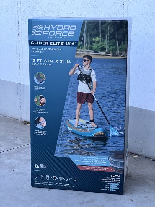 Set Complet SUP Bestway Hydro-Force Glider Elite 2 in 1 381 x 79 x 15