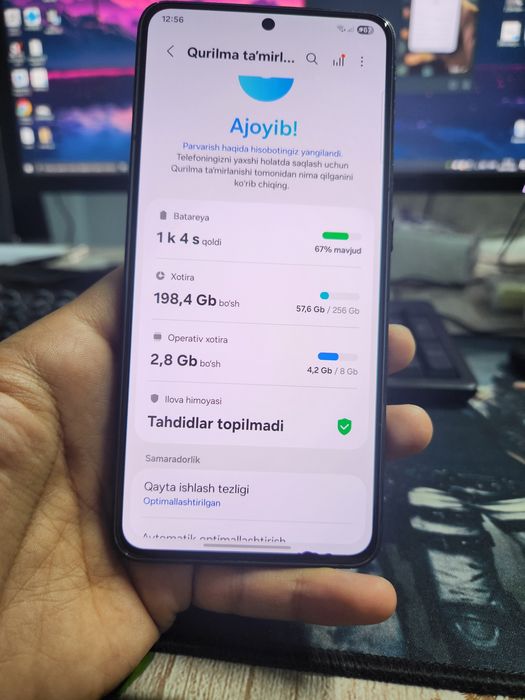 Samsung s 21    8 ga 256 talik