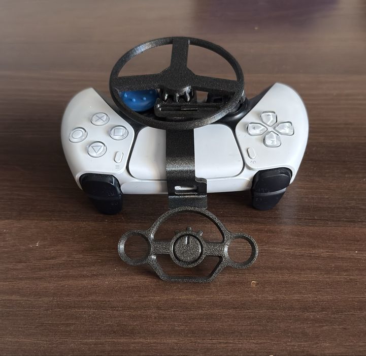 Mini Volan / Steering Wheel 3D pentru Controller PS5 DualSense – Nou