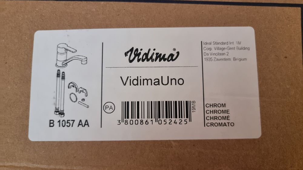 Стоящ смесител за мивка Vidima uno B1057AA