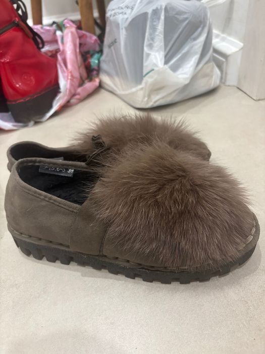 Балетки утепленые