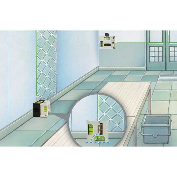 Линеен лазерен нивелир Laserliner LaserCube Green, зелен лъч