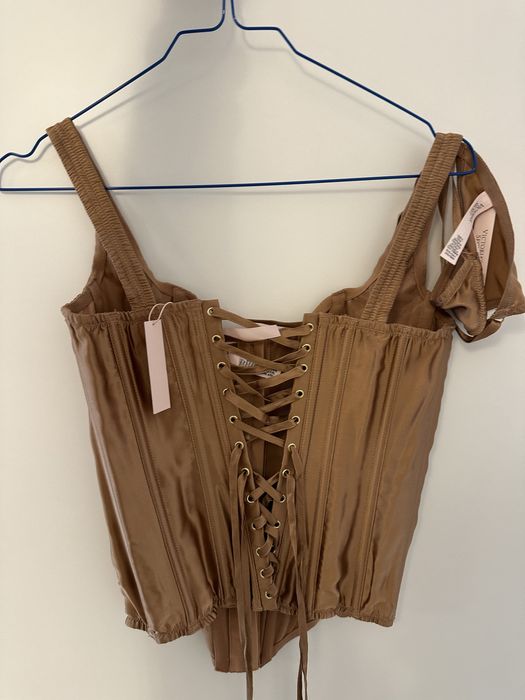 Set corset & tanga matase Victoria’s Secret