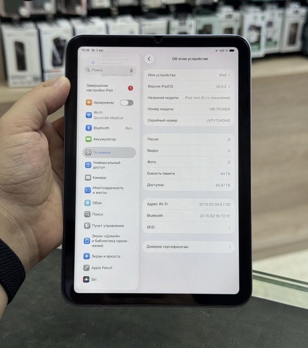 iPad 6 Mini 64GB 88% WiFi