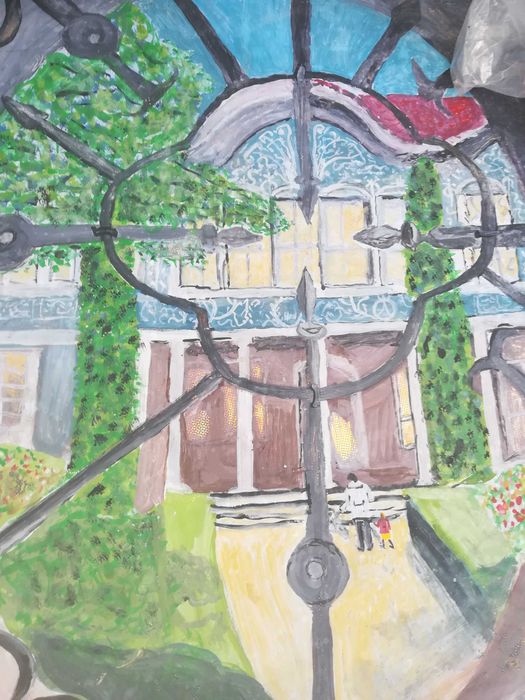 Картина Пловдив Стария град 25 лева.