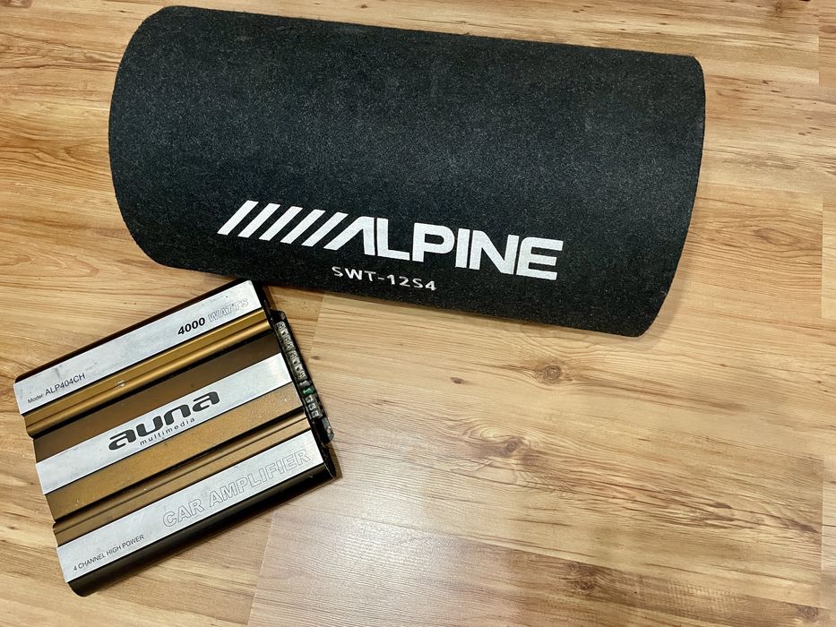 Subwoofer Alpine + Stație auto Auna