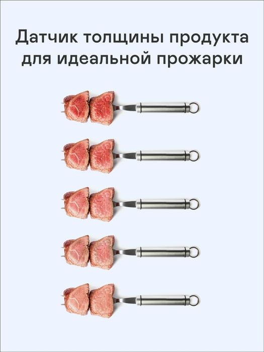 Электрогриль GARLYN GL-500 Pro. Ангтипригарное покрытие. Съемные панел