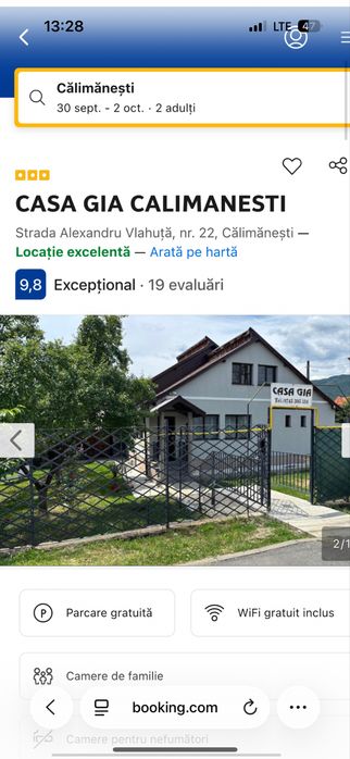 De vanzare casa - pensiune in statiunea Calimanesti Caciulata