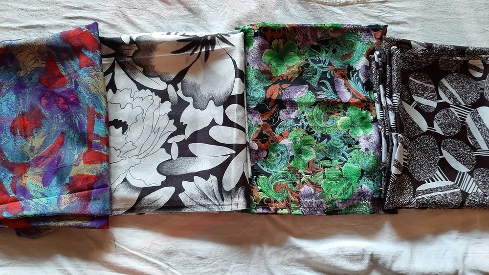 Платове, памук, вълна,  из. коприна