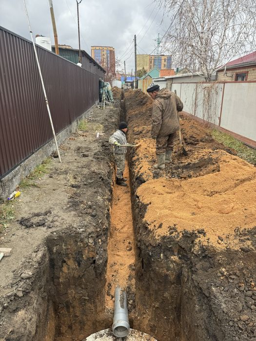 Бригада монтажников трубопровода