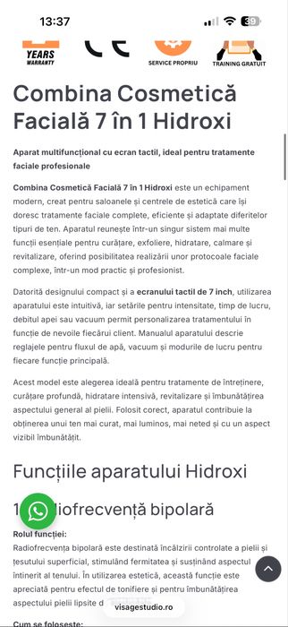 Combina cosmetica hidroxi 7 in 1