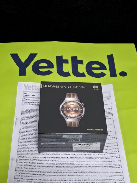 ЗАПЕЧАТАН 46mm Huawei watch GT 6 Pro Гаранция Yettel 2028 Brown | GT6