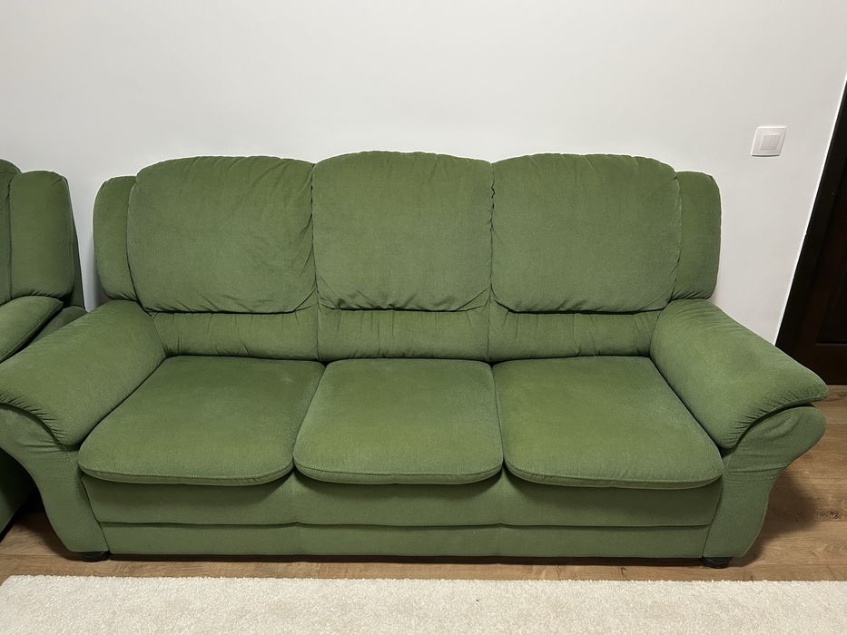 Canapea extensibilă 3 locuri + 2 fotolii - Set Milano