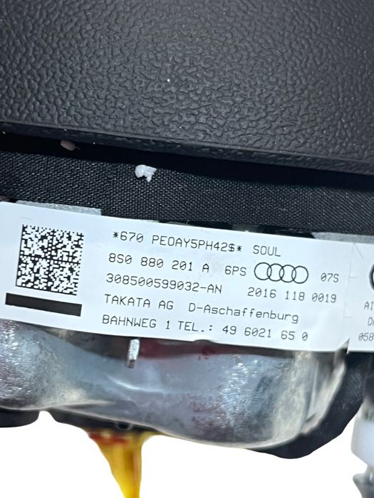 Airbag Volan Audi Tt Iii Coupe Fv3, 8S 2014 -> 8S0880201A