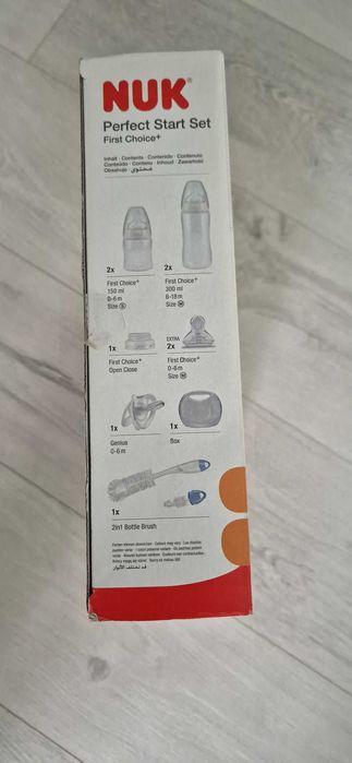 Комплект шишета NUK Perfect Start First Choice+, 0-6 месеца