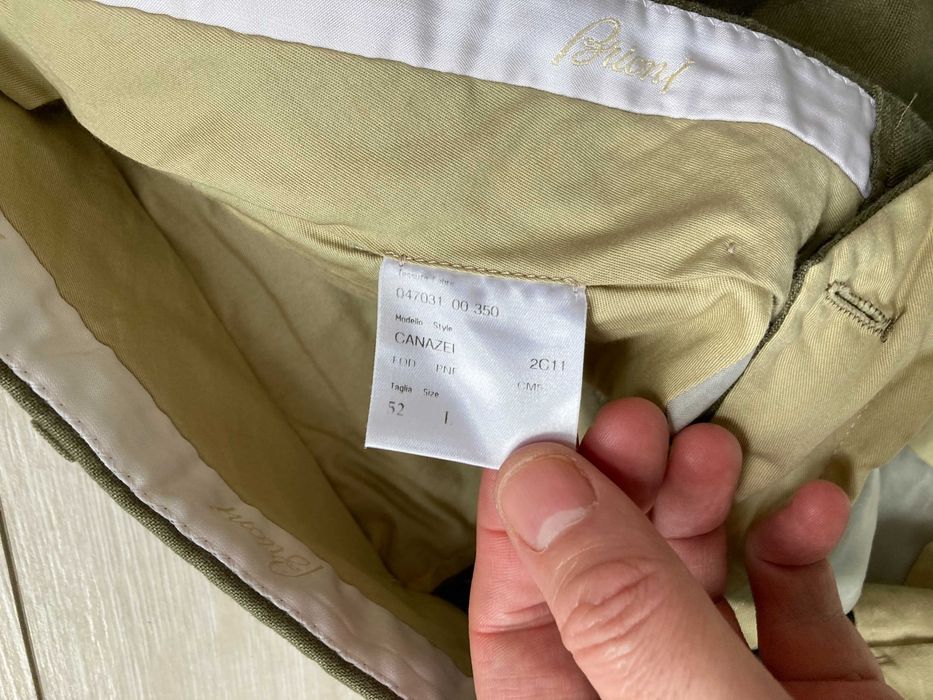 Brioni linen pants мъжки ленен панталон лен размер 52