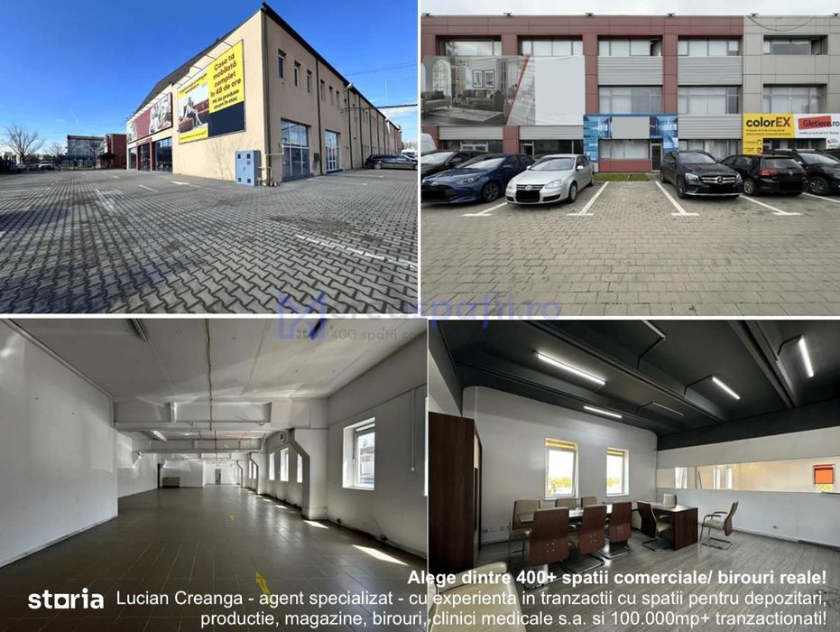 Spatii comerciale birouri Calea Chisinaului Leroy de la 67mp la 500mp