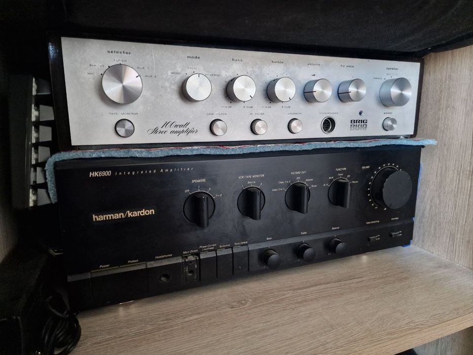Harman Kardon HK 6900, хакикий монстр, двойное моно, Hi end усилитель