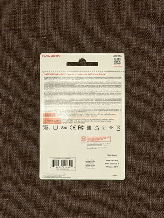 Чисто нова карта памет SanDisk Extreme PRO Micro SDXC 1TB