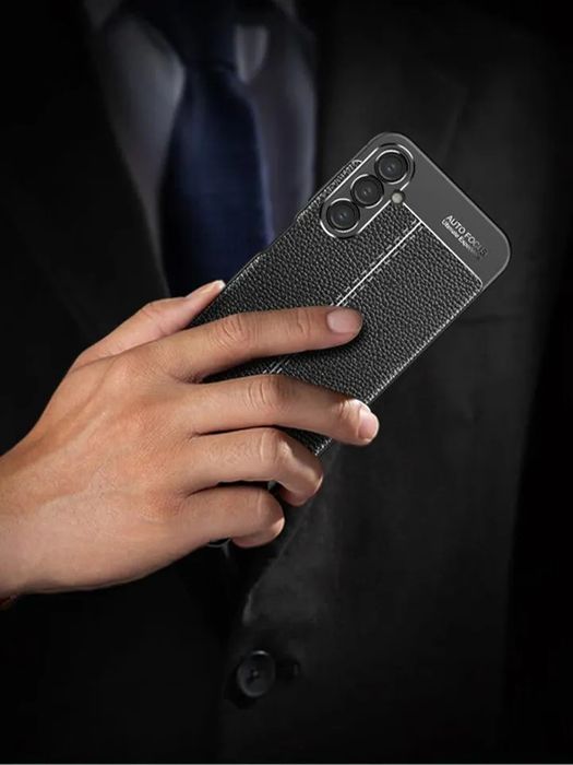 Samsung Galaxy A55 A35 A25 A15 A54 A34 A14/Лукс кейс гръб кожена шарка