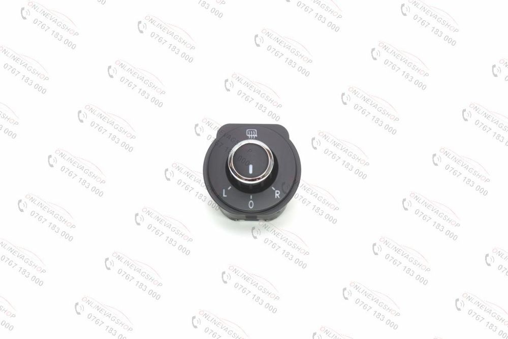 Buton reglaj oglinda crom OEM pentru VW Polo 6R