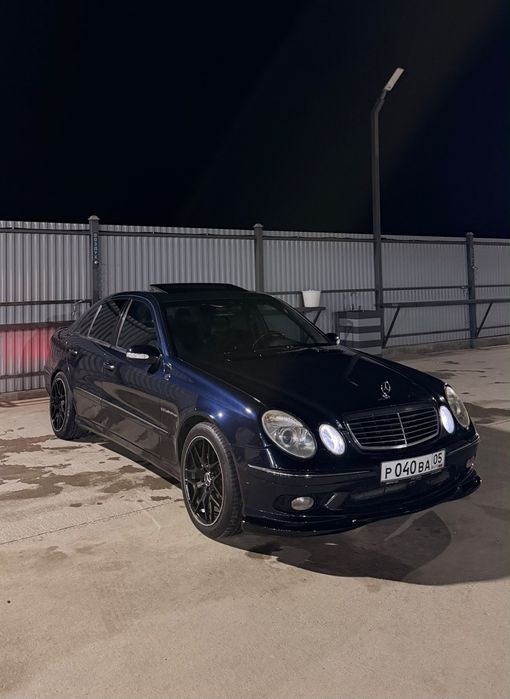 Mercedes W211 AMG 55 передний бампер дорест