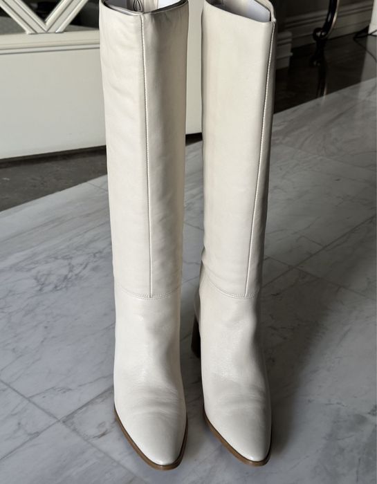 Сапоги кожаные massimo dutti 38 р