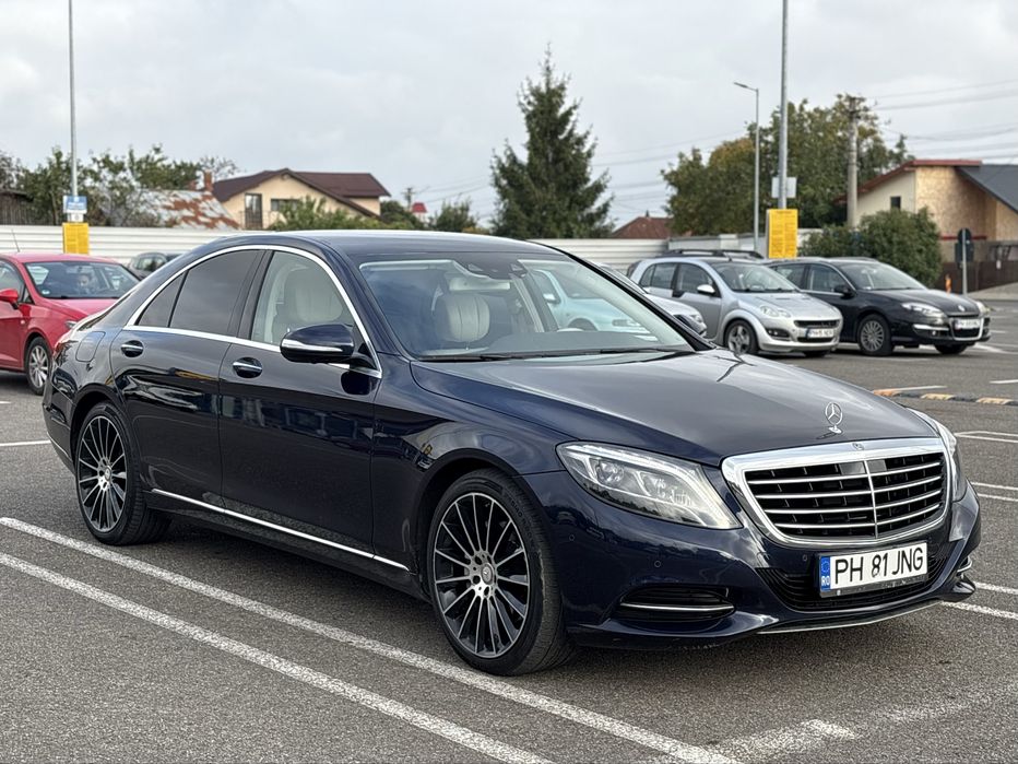 Mercedes S350 S-class ILS 2015 4MATIC piele crem, inmatriculat