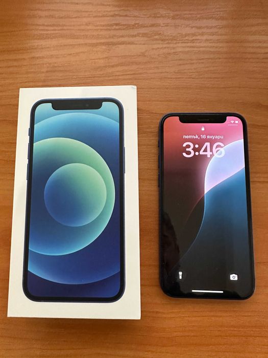 iphone 12 mini 64GB син в перфектно състояние